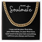 To My Soulmate Cuban Necklace