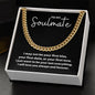 To My Soulmate Cuban Necklace