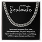 To My Soulmate Cuban Necklace