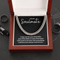To My Soulmate Cuban Necklace