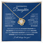 To My Beautiful Daughter | I Closed My Eyes | Love Knot Necklace