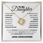 To My Daughter | Never Forget I Love You | Love Knot Necklace