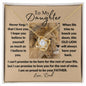 To My Daughter from This Old Lion | Love Knot Necklace