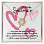 To My Soulmate Love Knot Necklace