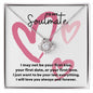 To My Soulmate Love Knot Necklace