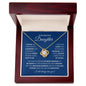 To My Beautiful Daughter | I Closed My Eyes | Love Knot Necklace