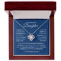 To My Beautiful Daughter | I Closed My Eyes | Love Knot Necklace