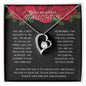 To My Beautiful Daughter Forever Love Necklace