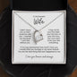 To My Beautiful Wife Forever Love Necklace
