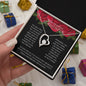 To My Beautiful Daughter Forever Love Necklace