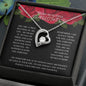 To My Beautiful Daughter Forever Love Necklace