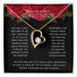 To My Beautiful Daughter Forever Love Necklace