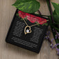 To My Beautiful Daughter Forever Love Necklace