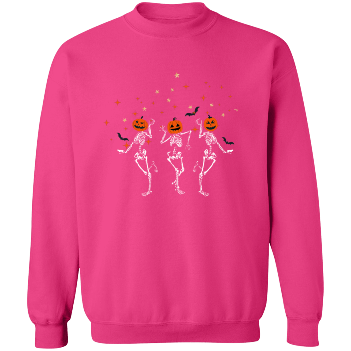 Dancing Skeleton Pumpkin Heads | Sweatshirt | Hoodie