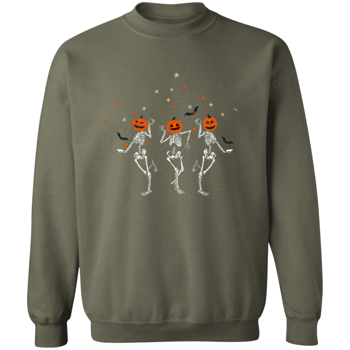 Dancing Skeleton Pumpkin Heads | Sweatshirt | Hoodie