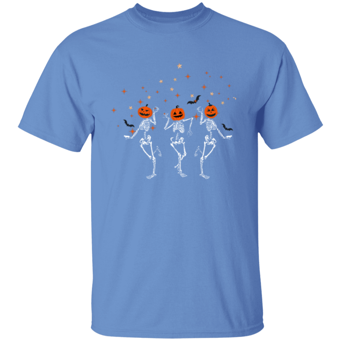 Dancing Skeleton Pumpkin Heads T-Shirt