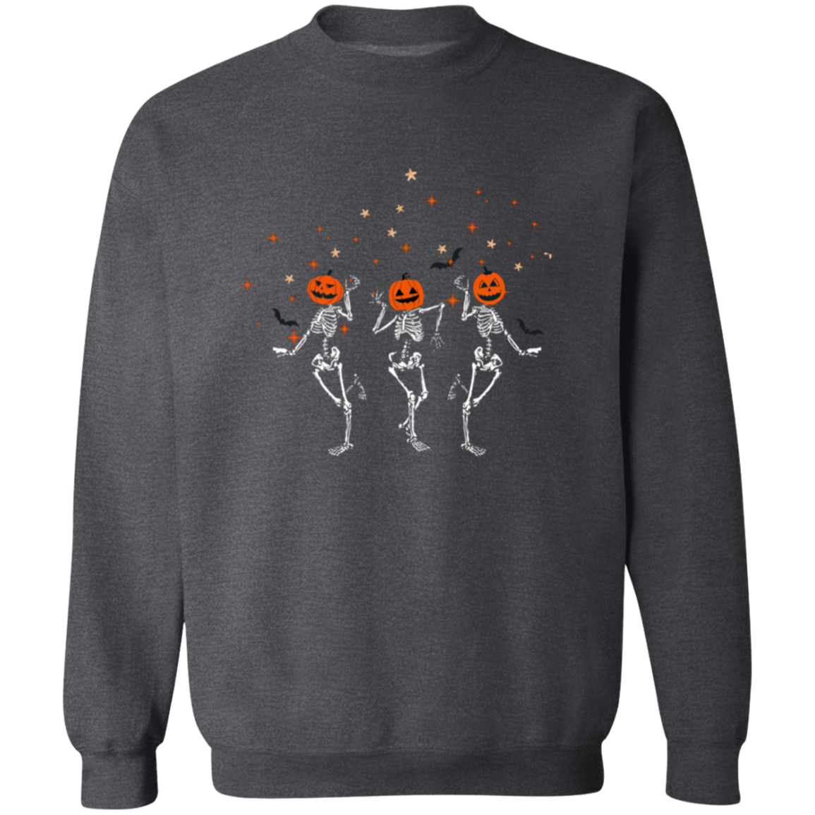 Dancing Skeleton Pumpkin Heads | Sweatshirt | Hoodie