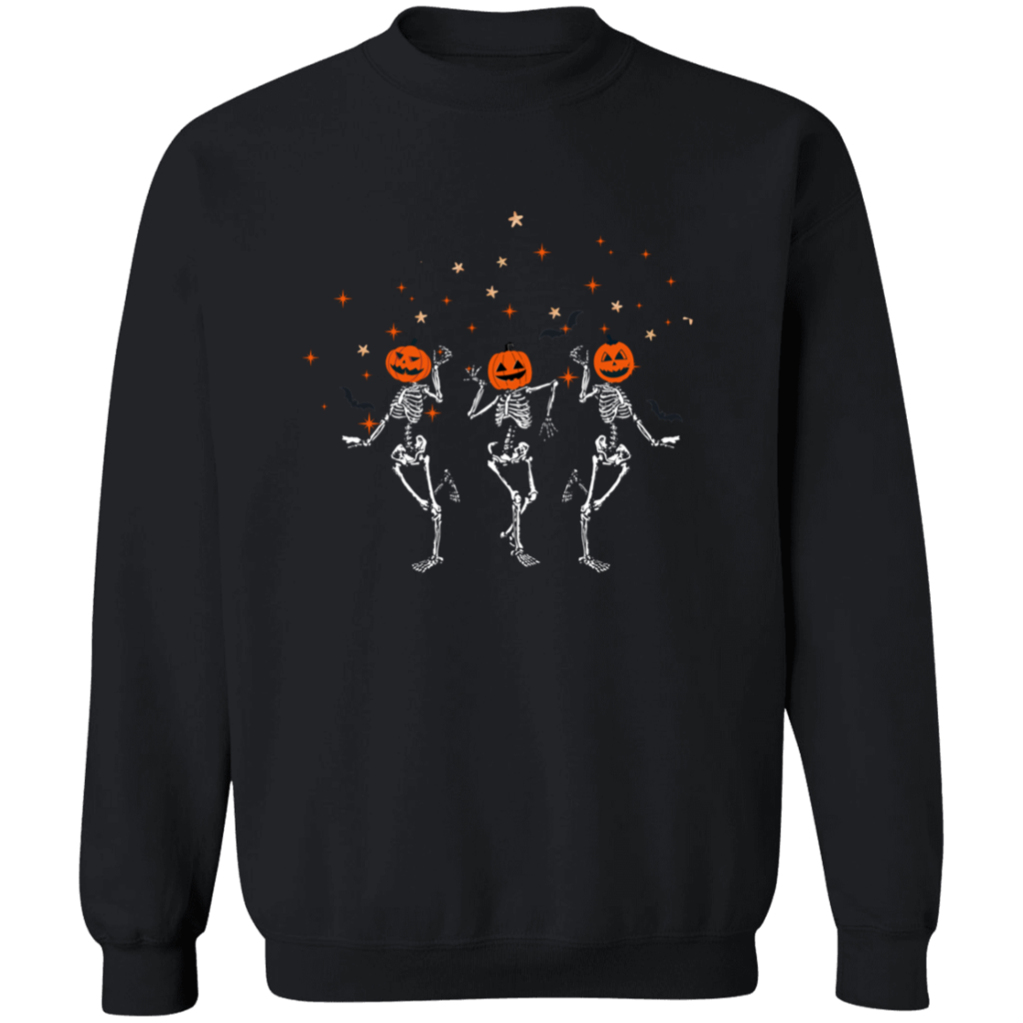 Dancing Skeleton Pumpkin Heads | Sweatshirt | Hoodie