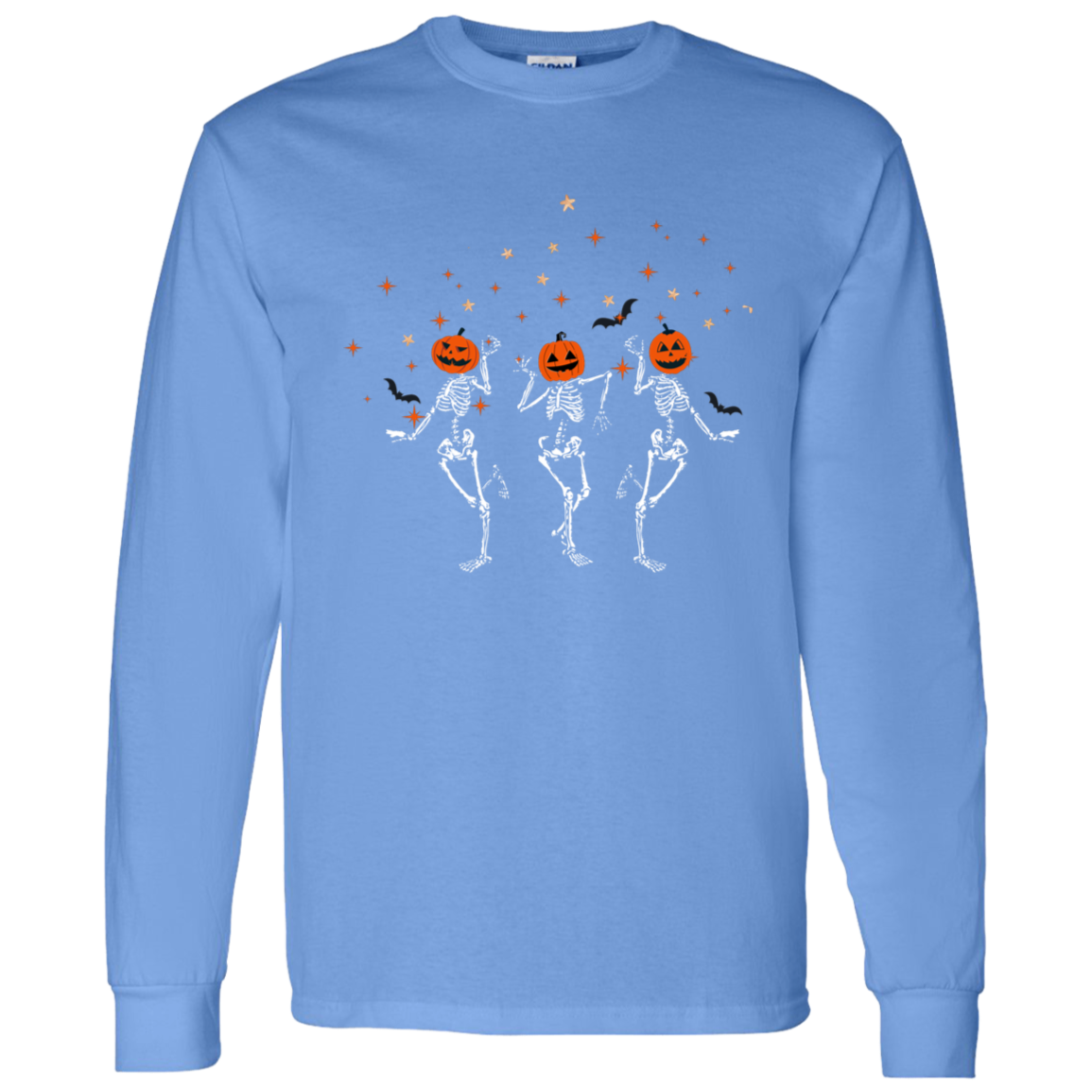 Dancing Skeleton Pumpkin Heads T-Shirt