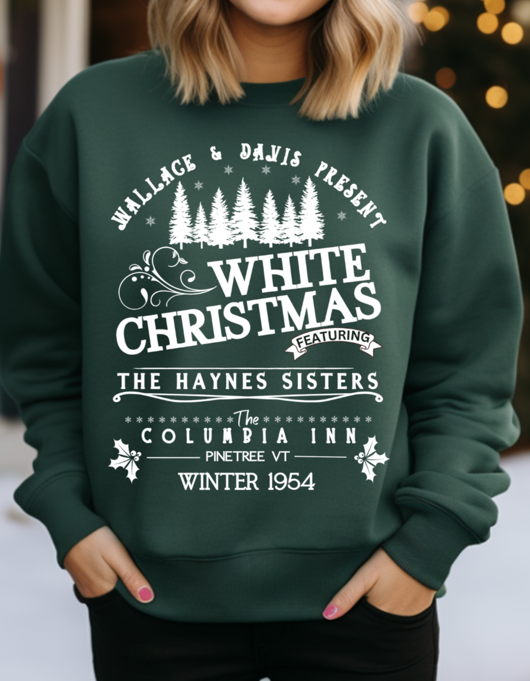 White Christmas Sisters Sweatshirts