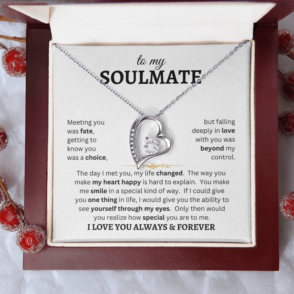 To My Soulmate | Forever Love Necklace