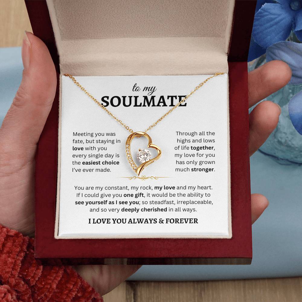 To My Soulmate | Forever Love Necklace