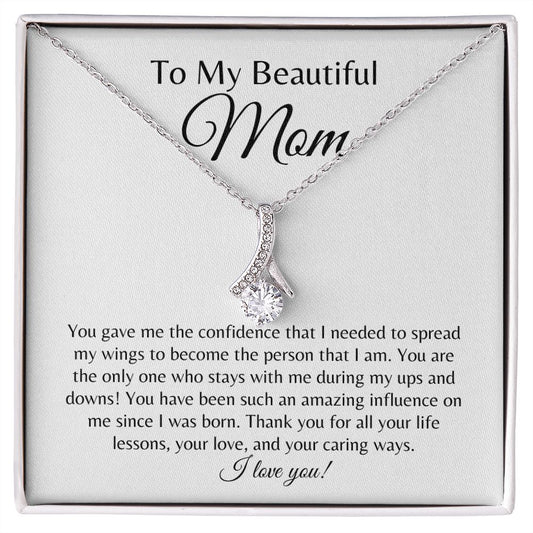 To My Beautiful Mom | Alluring Beauty Necklace