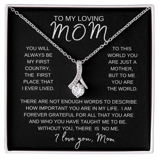 To My Loving Mom | Alluring Beauty Necklace