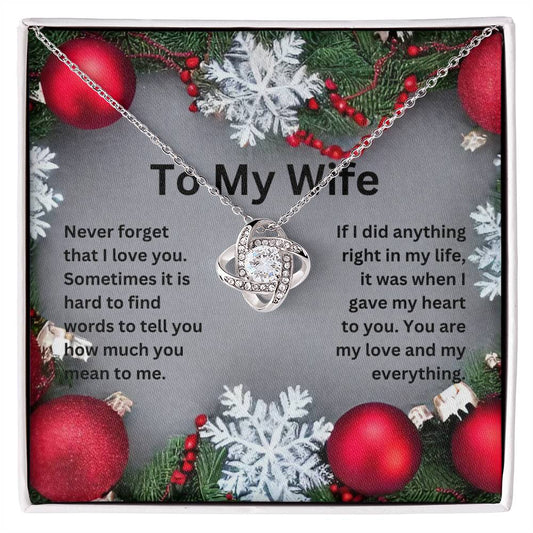 TO MY WIFE | LOVE KNOT NECKLACE