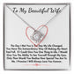To My Beautiful Wife Loveknot Necklace