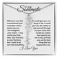 To My Soulmate | Birthday Flower | Customable Name Necklace