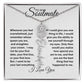 To My Soulmate | Birthday Flower | Customable Name Necklace