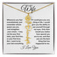 To My Wife | Birthday Flower | Customized Name Necklace