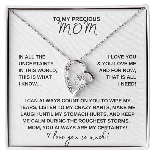 To My Precious Mom | Forever Love Necklace