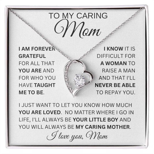 To My Caring Mom | Forever Love Necklace