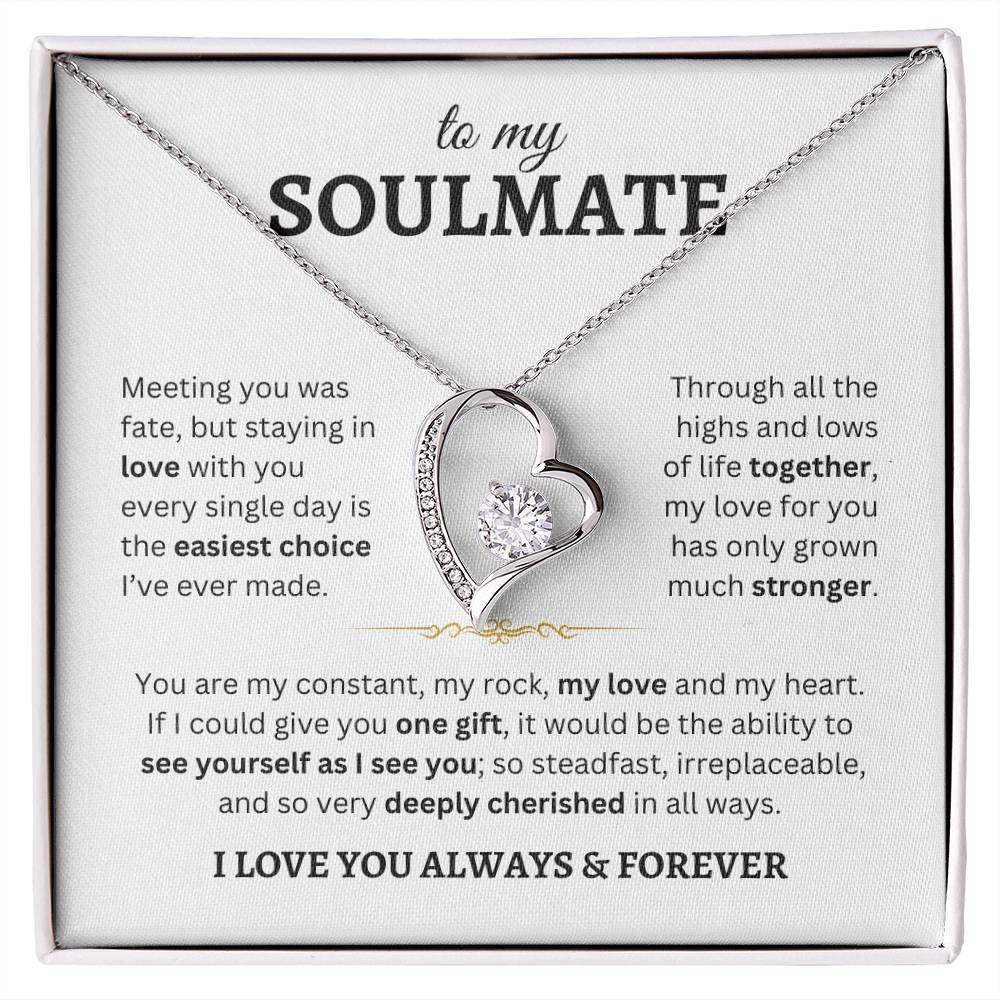 To My Soulmate | Forever Love Necklace