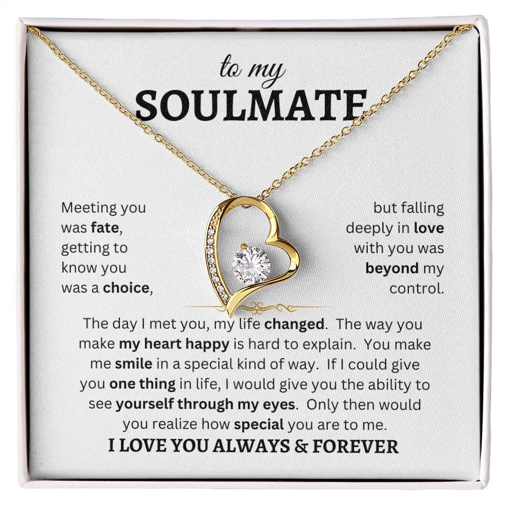 To My Soulmate | Forever Love Necklace