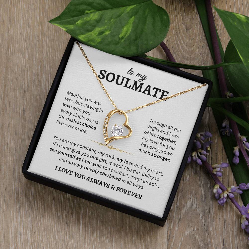 To My Soulmate | Forever Love Necklace