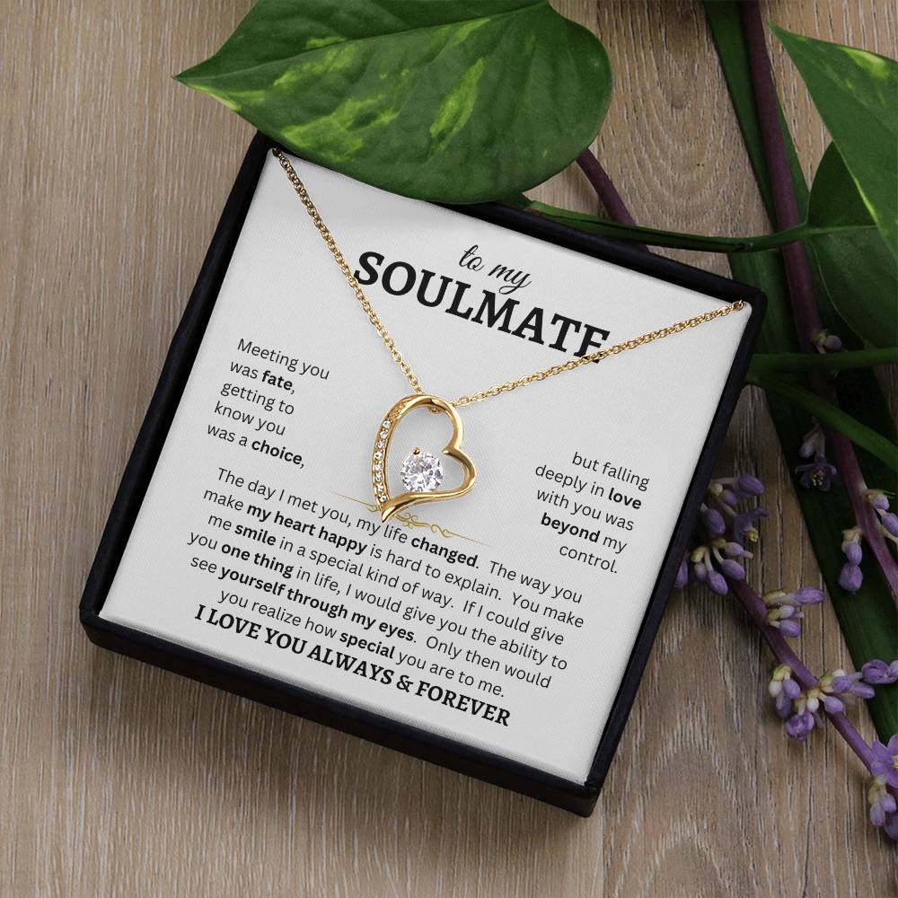 To My Soulmate | Forever Love Necklace