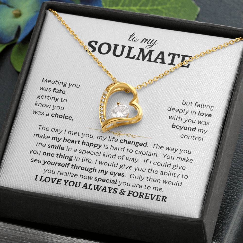 To My Soulmate | Forever Love Necklace