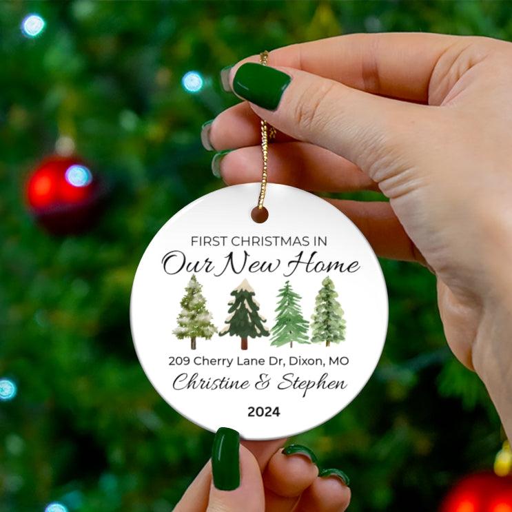 Our New Home Personalized Ornament | First Christmas