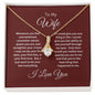 To My Wife Alluring Beauty Necklace