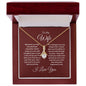 To My Wife Alluring Beauty Necklace