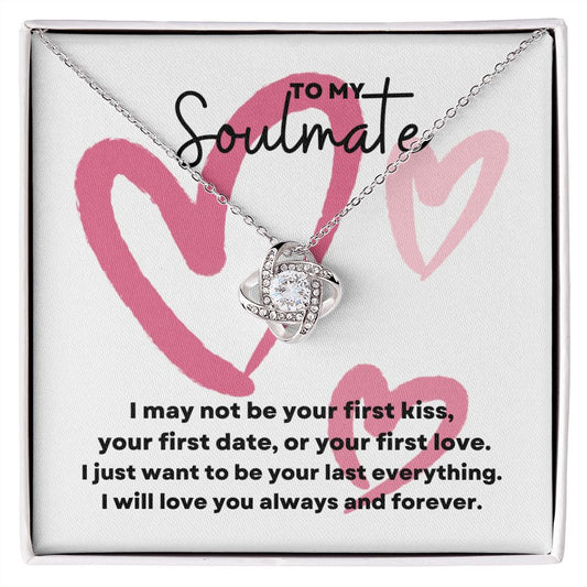 To My Soulmate Love Knot Necklace