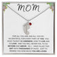 MOM - Personalized Baby feet with Birthstones