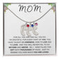 MOM - Personalized Baby feet with Birthstones