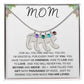 MOM - Personalized Baby feet with Birthstones