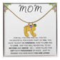 MOM - Personalized Baby feet with Birthstones