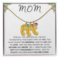 MOM - Personalized Baby feet with Birthstones
