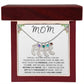 MOM - Personalized Baby feet with Birthstones